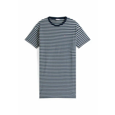 Abbildung von Tommy Hilfiger Underwear Nachthemd »STRIPE SS T SHIRT DRESS«, mit Streifenmuster, Logo
