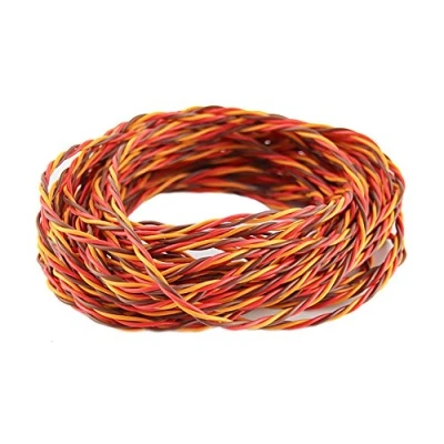 Abbildung von OliYin 32 Füße 22AWG 60cores Twisted Servo führen erweitertes Kabel verdrillten Draht für JR Extension