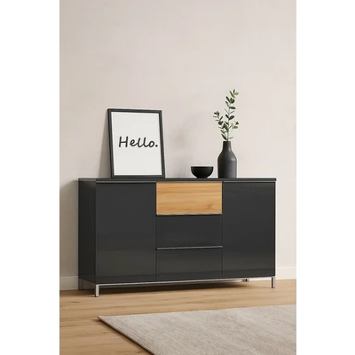 Abbildung von Places of Style Kommode »Onyx«, UV lackiert, mit Soft Close Funktion