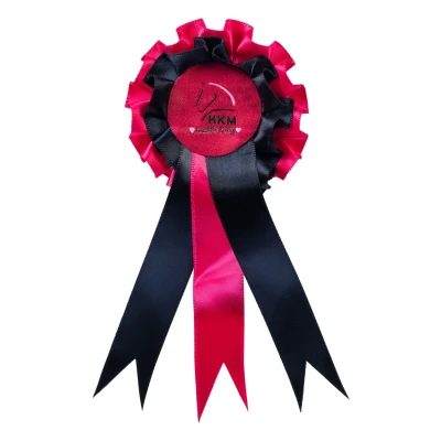 Abbildung von HKM Turnierschleife Cuddle Pony Dunkelblau/Rosa
