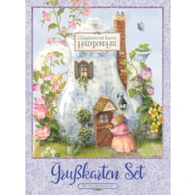 Abbildung von Klappkarten Set Grußkarten: Große Premium mit Figurenschnitt, Holly Pond Hill (Holly Hill: illustrierte Geschichten, Ideen, Rezepte, Spiele und Wissenswertes für Kinder)