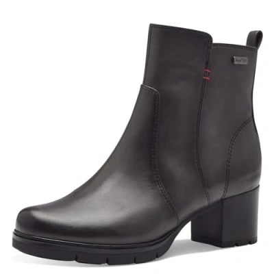 Abbildung von Jana Damen Stiefeletten mit Absatz Wasserabweisend Vegan, Grau (Graphite), 38 EU