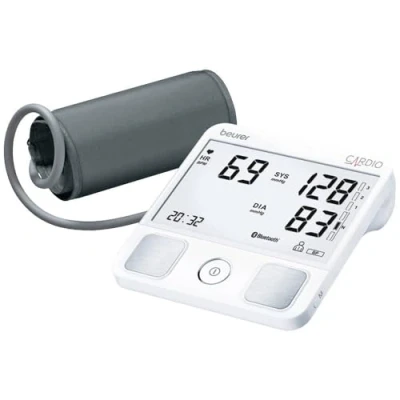 Abbildung von Beurer BM 93 CARDIO Oberarm Blutdruckmessgerät mit 1 Kanal EKG Funktion zur Aufzeichnung des Herzrhythmus, erkennt Vorhofflimmern und Extrasystolen, &quot;beurer HealthManager&quot; App