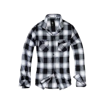 Abbildung von Brandit Flanell Hemdbluse, Damen, Größe: 3XL, White black