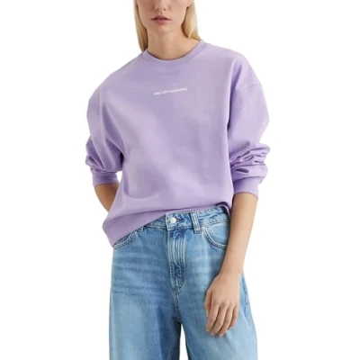 Abbildung von Marc O&#039;Polo Denim Artworks Orange Fibre Theme Sweatshirt, Damen, Größe: Large, Wild orchid