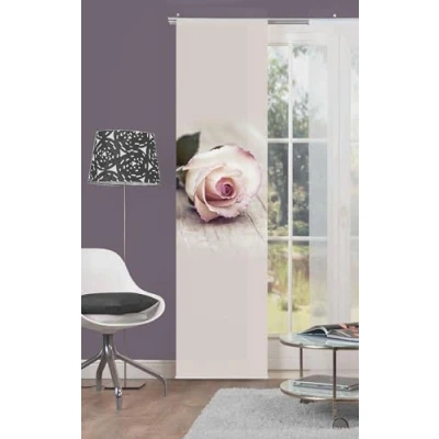 Abbildung von Home fashion Rosy Schiebevorhang Digitaldruck, Stoff, rosa, 245 x 60 cm