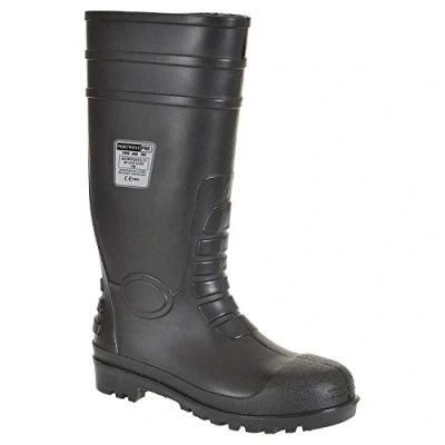 Abbildung von Portwest Total Sicherheitsgummistiefel S5, Größe: 39, Farbe: Schwarz, FW95BKR39