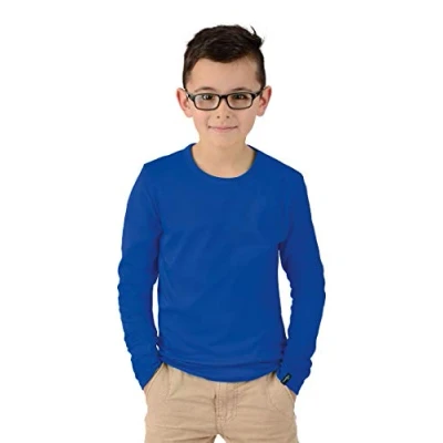 Abbildung von Trigema Jungen 302501 Langarmshirt, Blau (Royal 049), 116