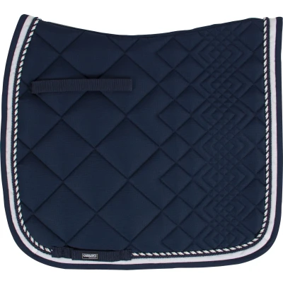 Abbildung von Catago Schabracke Diamond Dressur Navy/Weiß Full