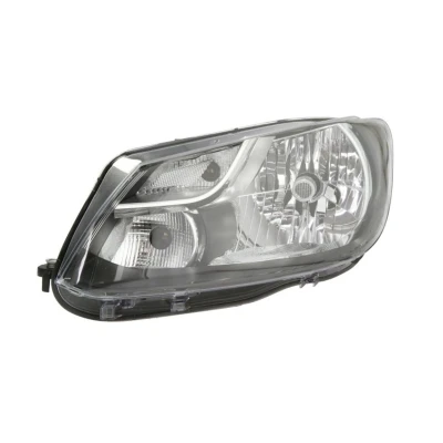 Abbildung von ALKAR 2755154 Scheinwerfer links H4, PY21W mit Tagfahrlicht Elektromotor Gehäuse schwarzem Innenteil VOLKSWAGEN: Caddy 3, Touran I