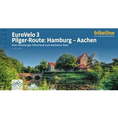 Abbildung von EuroVelo 3 Pilger Route: Hamburg Aachen: Vom Hamburger Elbstrand zum Aachener Dom, 800 km, 75.000, GPS Tracks, LiveUpdate (Bikeline Radtourenbücher)
