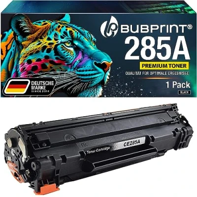 Abbildung von Bubprint Tonerkartusche kompatibel als Ersatz für HP 85A CE285A Laserjet Pro P1102 P1102W P1106 P1100 P1109W M1132 M1136 MFP M1212nf M1217nfw M1212 M1210 Schwarz