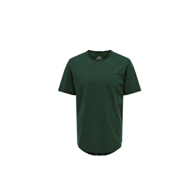 Abbildung von Only &amp; Sons Onsbenne LIFE Longy Tshirt basic grün4, Herren, Größe: XXL, Grün 4