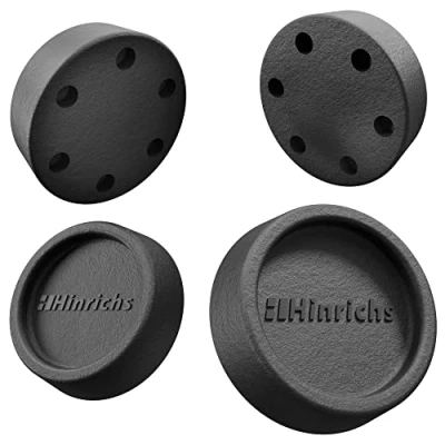 Abbildung von Hinrichs 4er Set Schwingungsdämpfer Rund Dämpfer Waschmaschine Vibrationsdämpfer Gummifüße Antivibration Antivibrationszubehör für AEG Bosch Siemens Privileg