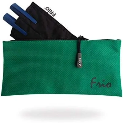 Abbildung von FRIO VIVA DOPPEL 10 x 18 cm Insulin Tasche für 2 Pens oder z.B. 1 Pen und Ersatzpatronen mit einem Reißverschluss (Grün)