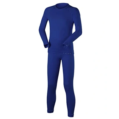 Abbildung von FALKE Unisex Kinder Maximum Warm K UW Funktionsgarn schnelltrocknend 1 Stück Baselayer Set, Blau (Yve 6714), 158 164