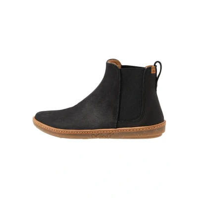 Abbildung von El Naturalista Damen Chelsea Boots Coral, Frauen Stiefeletten,Wechselfußbett,Bootee,Booties,halbstiefel,Kurzstiefel,Black,39 EU / 6 UK