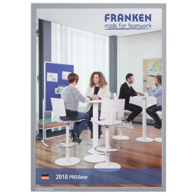 Abbildung von FRANKEN Dokumentenhalter Frame It X tra!Line, DIN A3, magnetisch, schwarz, ITSA3M 12
