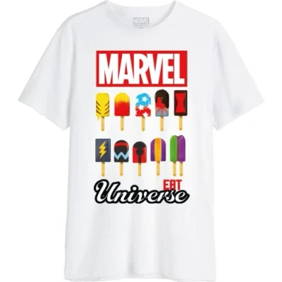 Abbildung von Marvel Herren Memarcots311 T Shirt, weiß, XL