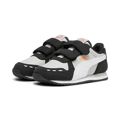 Abbildung von Puma Cabana Racer 20 Unisex Sneaker low für Kinder, Größe: 27, Ash gray/white/black Schuhe