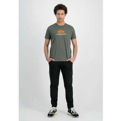 Abbildung von Alpha Industries Tshirt print, Herren, Größe: Large, Dark olive