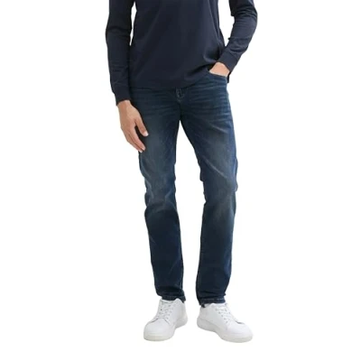 Abbildung von TOM Tailor denim Superflex Aedan Jeans Straight Leg, Herren, Größe: 36x34, Mid stone blue black