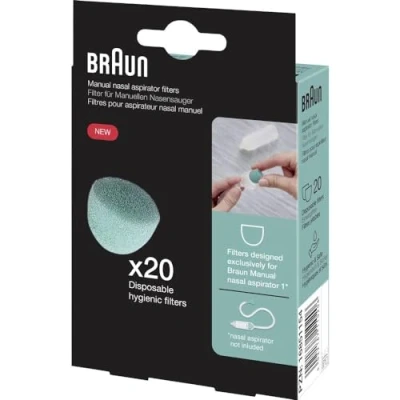 Abbildung von Braun Filter Manuellen Nasensauger 1 20 Stück Einwegfilter Zur Verwendung mit Manueller BNF020