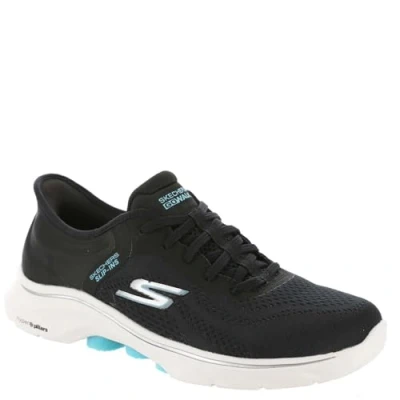 Abbildung von Skechers Damen Go Walk 7 Valin Sneaker, Schwarz, 40 EU