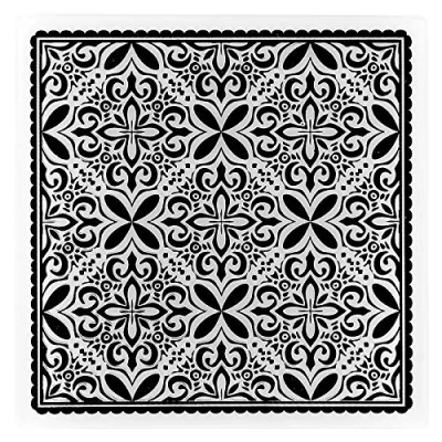 Abbildung von Ideen mit Herz Prägeschablone 14,7 cm x passend für gängige Präge &amp; Stanzmaschinen (Ornamentik 3)