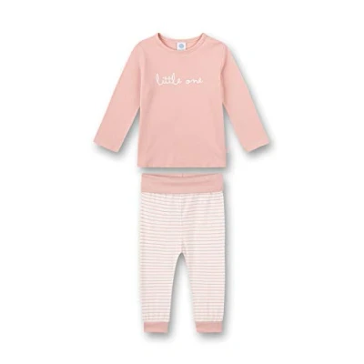Abbildung von Sanetta Baby Mädchen Schlafanzug Lang Rosa und Kleinkind Schlafanz ge, Silver Pink, 80 EU