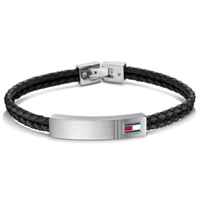 Abbildung von Tommy Hilfiger Jewelry armband für Herren aus Leder Schwarz 2701010
