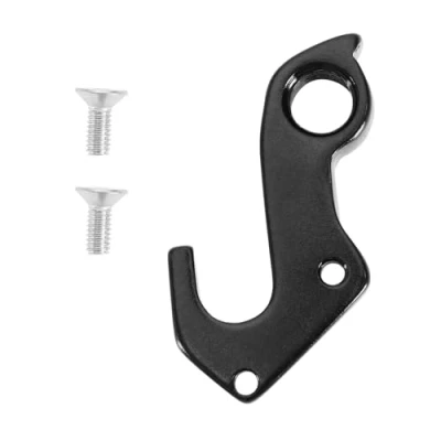 Abbildung von YINETTECH Fahrrad Heckhaken Schaltwerk Aufhänger Hinterrad Mechanischer Schalthaken Aluminiumlegierung mit 2 Schrauben Kompatibel Focus Schwarz