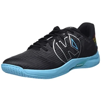 Abbildung von Kempa Unisex Attack Two 2.0 Square Sneaker, Handball Fitness Sport Schuh Schwarz Regenbogen, 44 EU