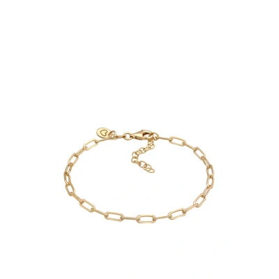Abbildung von Elli Glieder CHARMTRÄGER HERZ Armband, Damen, Größe: 16, Gold