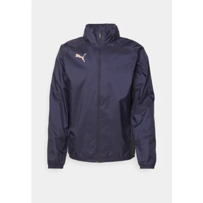 Abbildung von Puma Teamgoal ALL Weather Jacket Regenjacke / wasserabweisende Jacke, Herren, Größe: Large, Navy/white