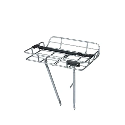 Abbildung von Basil Unisex Gepäckträger Portland Carrier Hohe Umrandung Frontgep cktr ger, Alu Natural, 29 x 11 42cm EU