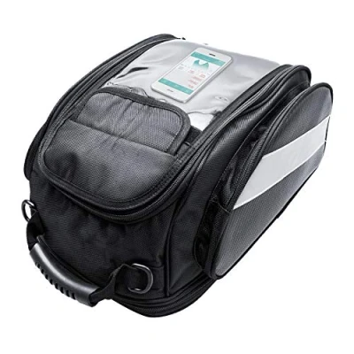 Abbildung von Dracarys Motorrad Tankrucksack Oxford Sattel Schwarz Tasche mit Größerem Fenster Starke Magnetische für Honda Yamaha Suzuki Kawasaki Harley