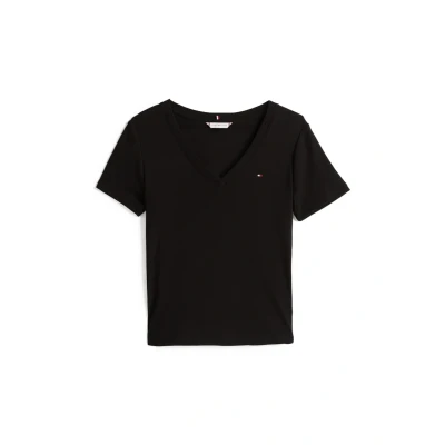 Abbildung von Tommy Hilfiger NEW SLIM CODY Tshirt basic, Damen, Größe: Small, Black