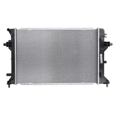 Abbildung von NISSENS 606811 Kühler, Motorkühlung Aluminium 610 403 16 Kühlrippen gelötet