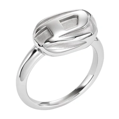 Abbildung von Diesel Ring silvercoloured, Herren, Größe: 66, Silver coloured