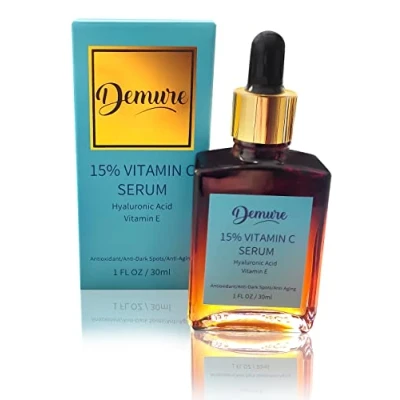 Abbildung von Demure 15% Vitamin C Serum mit Hyaluronsäure und E 30ml Nourishing für strahlende, gesunde Haut