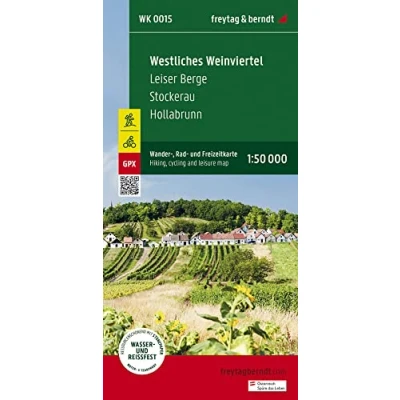 Abbildung von Westliches Weinviertel, Wander , Rad und Freizeitkarte 1:50.000, freytag &amp; berndt, WK 0015: Leiser Berge Stockerau Hollabrunn, mit Infoguide, GPX ... (freytag berndt Freizeitkarten)
