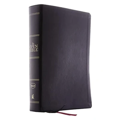 Abbildung von The NKJV, Open Bible, Black Leathersoft, Red Letter, Comfort Print (Thumb Indexed): Complete Reference System
