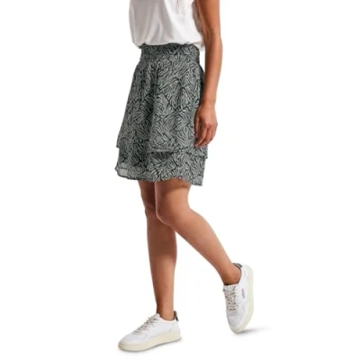 Abbildung von Street One Patterned Alinienrock, Damen, Größe: 38, Grün