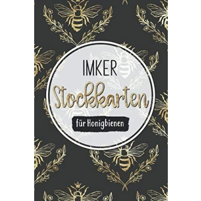 Abbildung von Imker Stockkarten für Honigbienen: Bienenbuch zum Ausfüllen mit vorgefertigten Feldern zur detaillierten Dokumentation