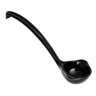 Abbildung von HENDI Soßenlöffel Kunststoff 18 cm SAN schwarz 30 ml Schöpflöffel, Gastro Saucenlöffel