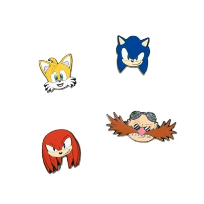 Abbildung von Grupo Erik Set Pins Sonic The Hedgehoc 4 Anstecknadeln Geschenke Merchandising