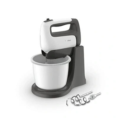 Abbildung von TEFAL HT464138 Prep&#039;Mix Hand Mixer with Rotating Bowl 2.5 L 500 W White