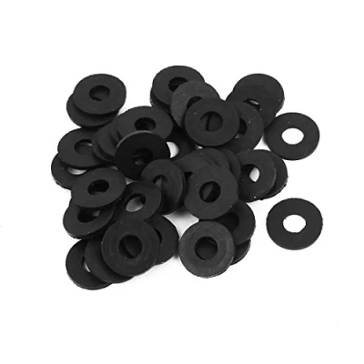 Abbildung von sourcing map 40 Stück Gummi Unterlegscheiben 12 mm Außendurchm. 5 Innendurchm. 1 Dicke für Wasserschlauch Wasserhahn