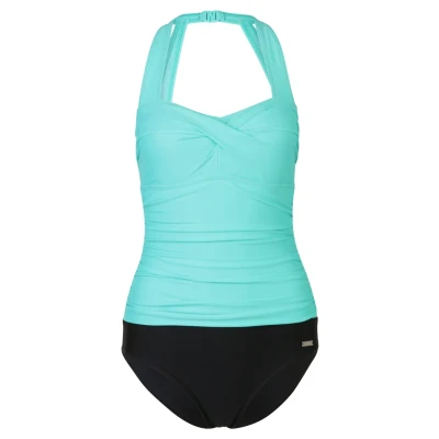 Abbildung von Lascana Swimsuit Madlen Badeanzug, Damen, Größe: 46xD, Black/mint